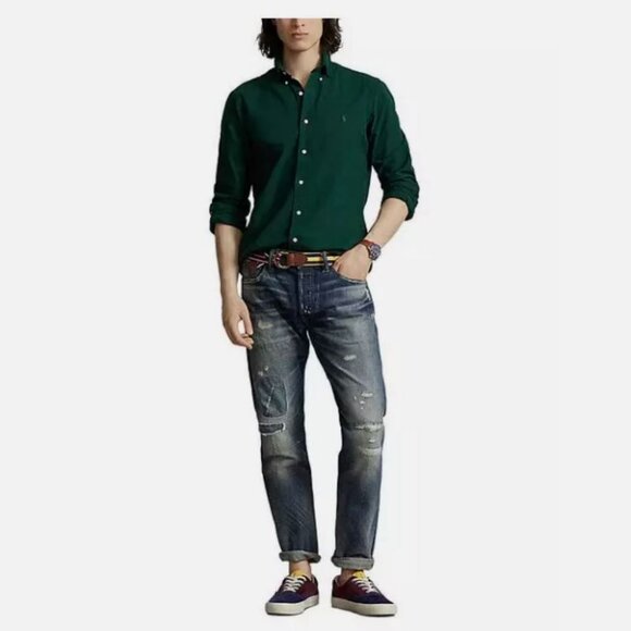 *NWT* RALPH LAUREN POLO LONG SLEEVE CLASSIC FIT BUTTON DOWN SHIRT_GREEN_XL_$125 - Picture 2 of 3